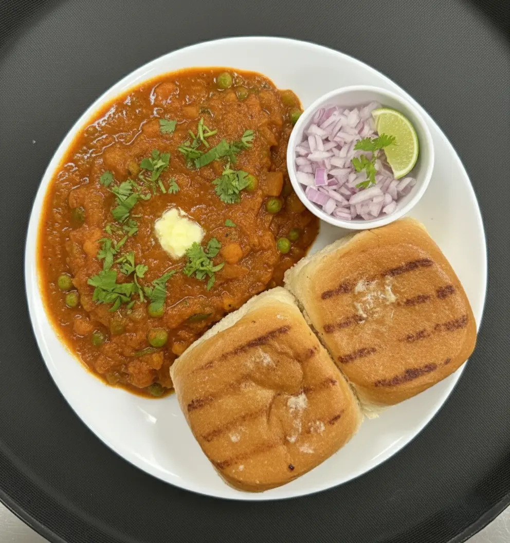 Pav Bhaji Indian street food in Saskatoon, SK