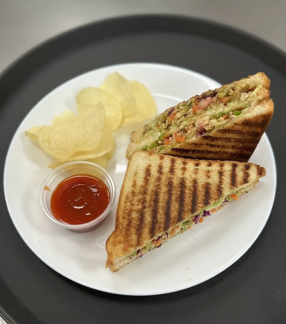 Veg Grill Sandwich - grilled vegetable sandwich at Flavours Of Indian Saskatoon
